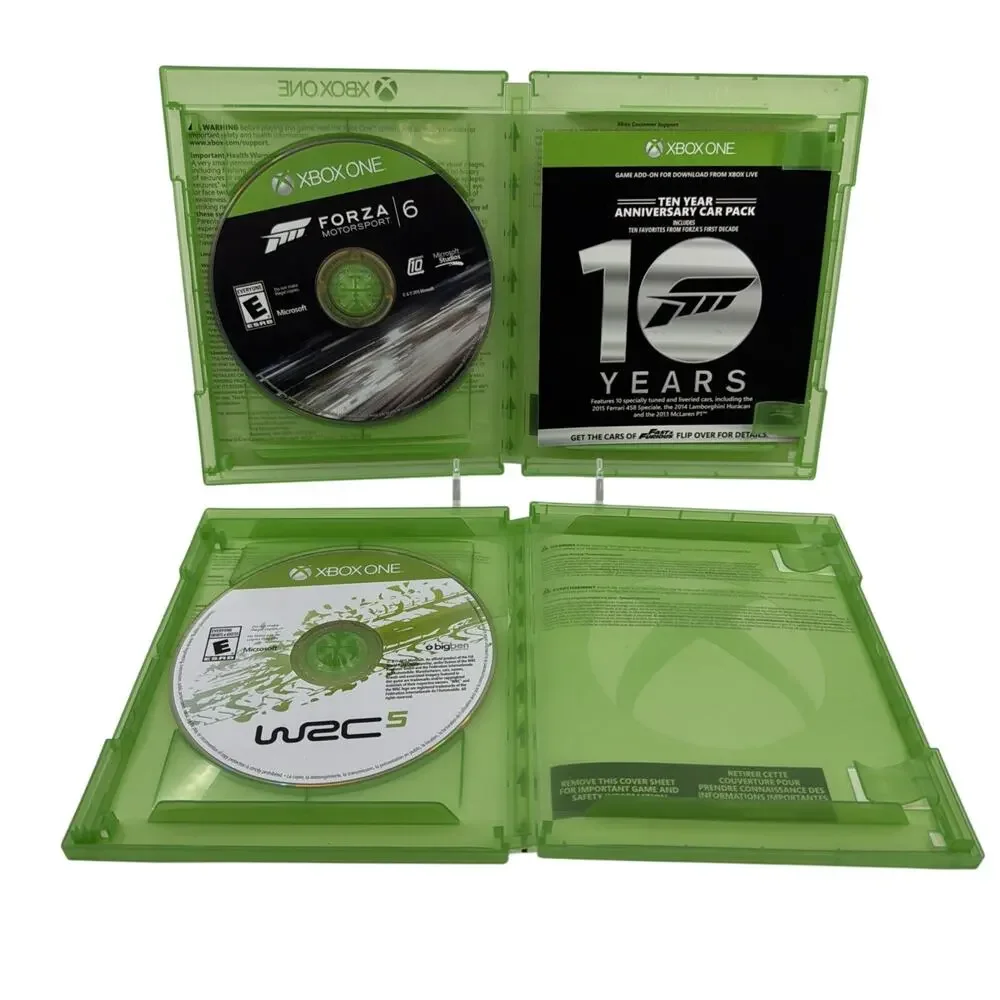 Xbox One Forza Motorsport 6 & WRC 5 FIA World Rally Championship Game Lot